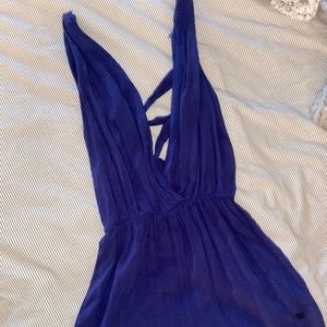 Blue Loose Romper